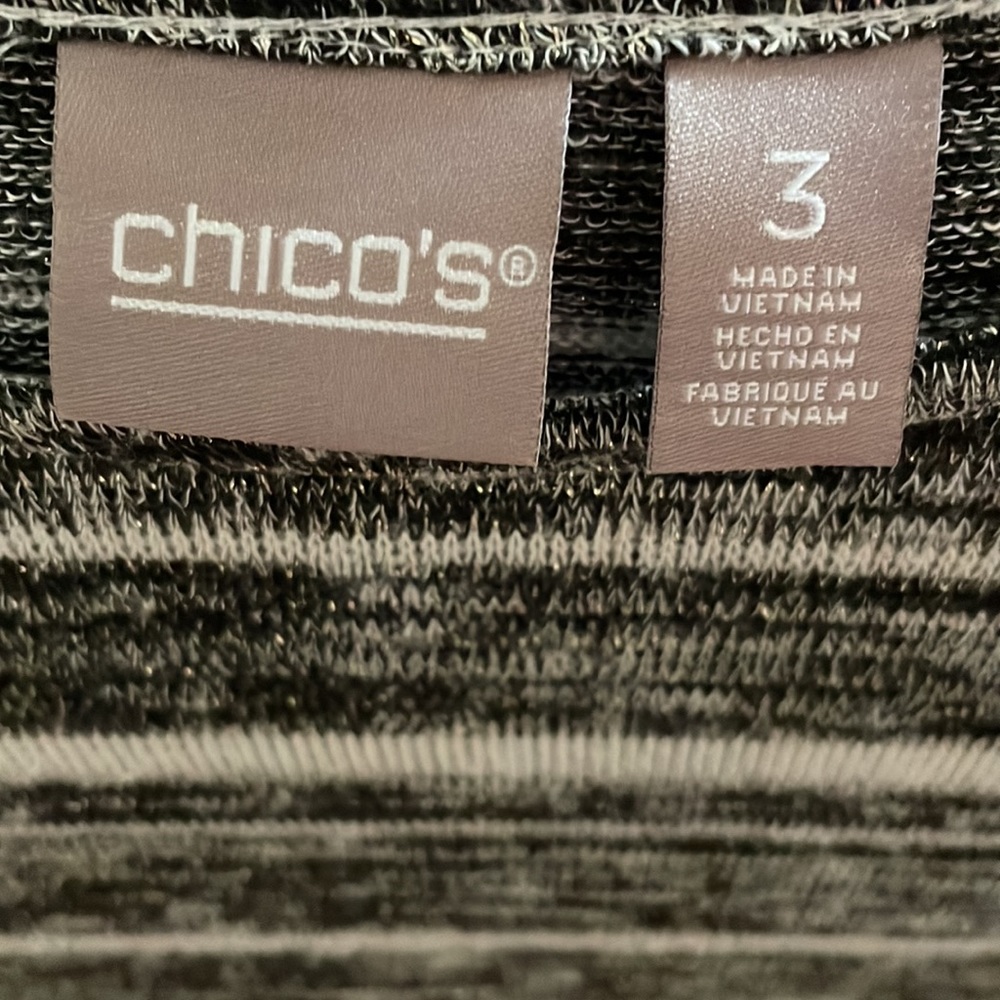 Chico’s Shimmery Sweater, Size 3 (XL/16) - Picture 4 of 5